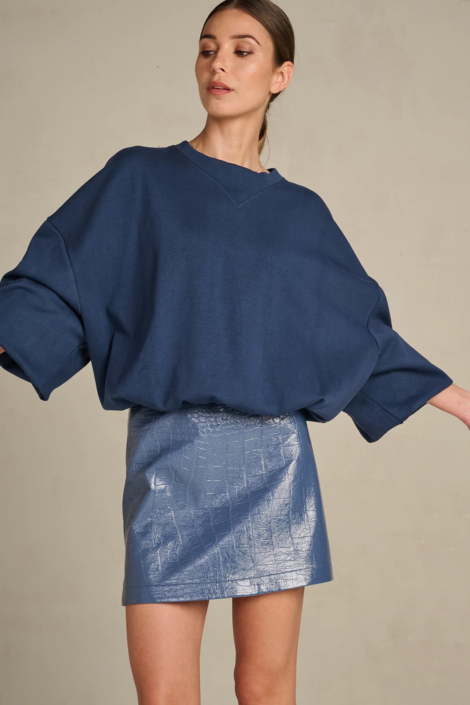 Dames trui blauw