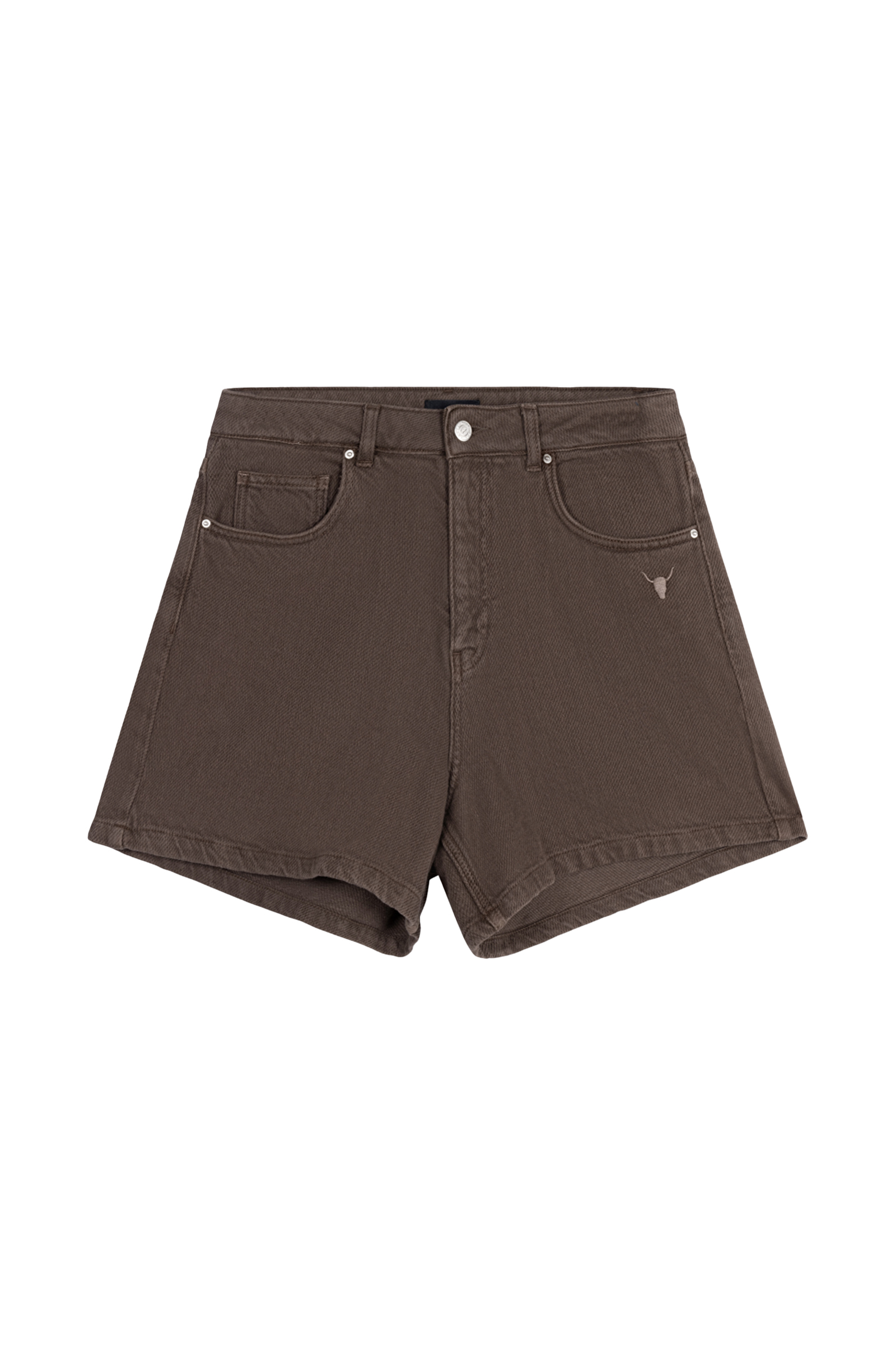 Dames short bruin