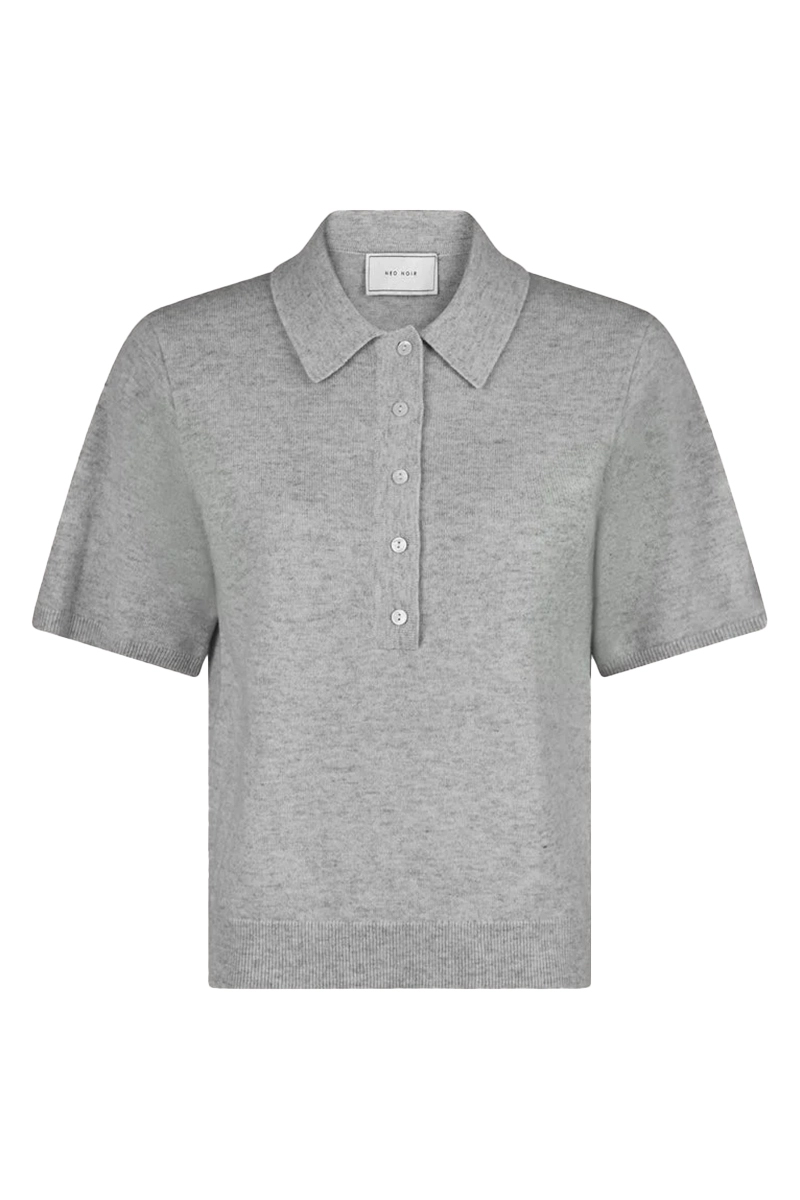 Dames t-shirt korte mouw grijs