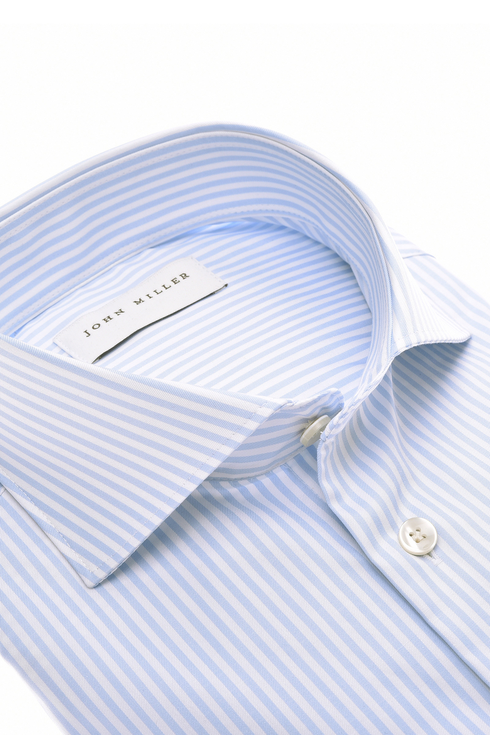 Heren overhemd lm dressual blauw