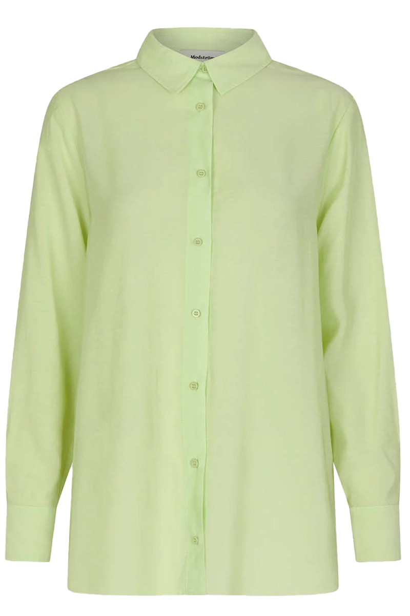 Dames blouse lange mouw geel