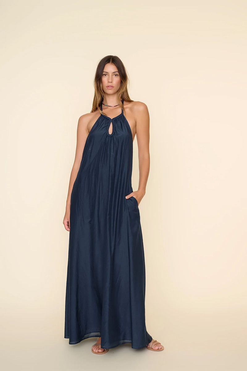 Dames jurk blauw