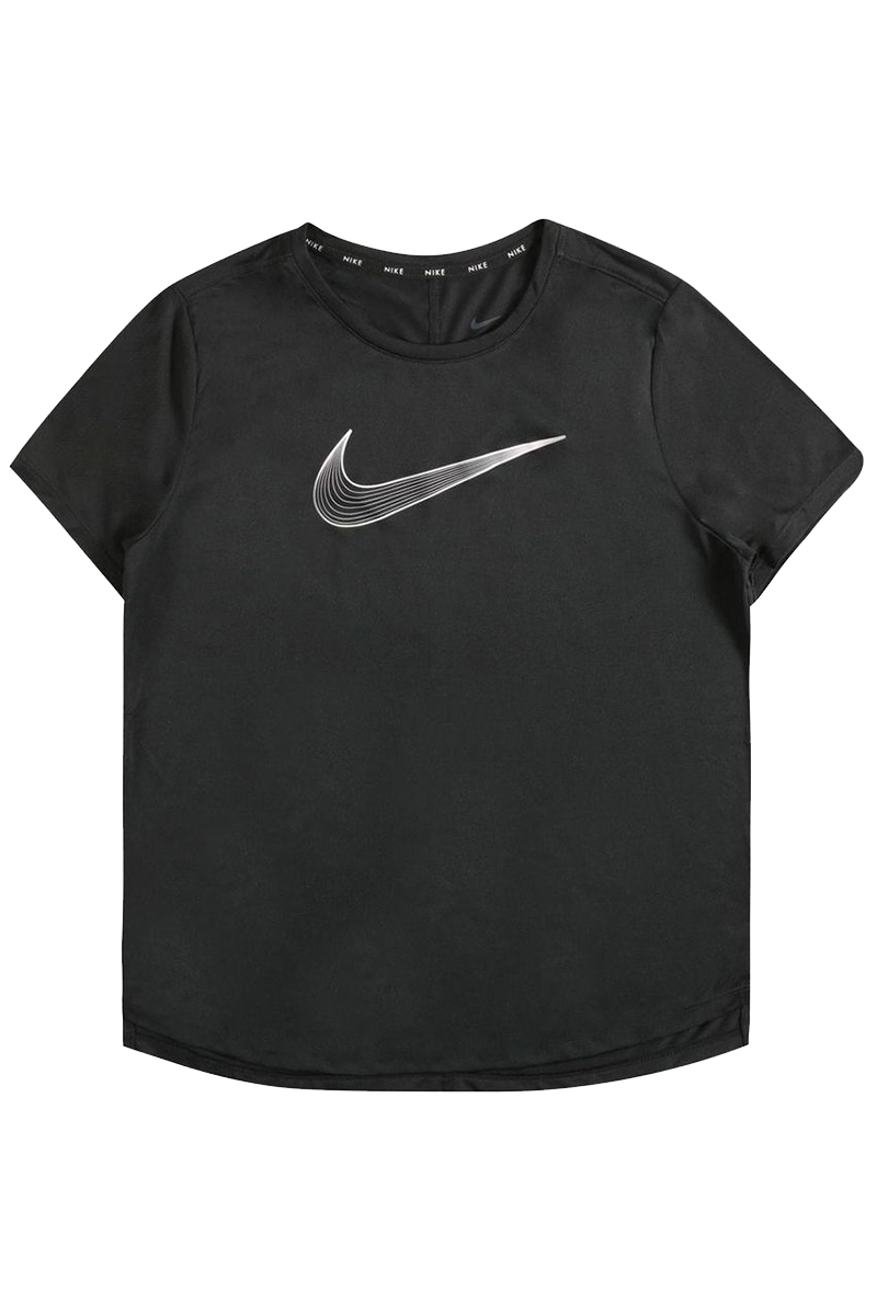 Fitness meisjes t-shirt km zwart