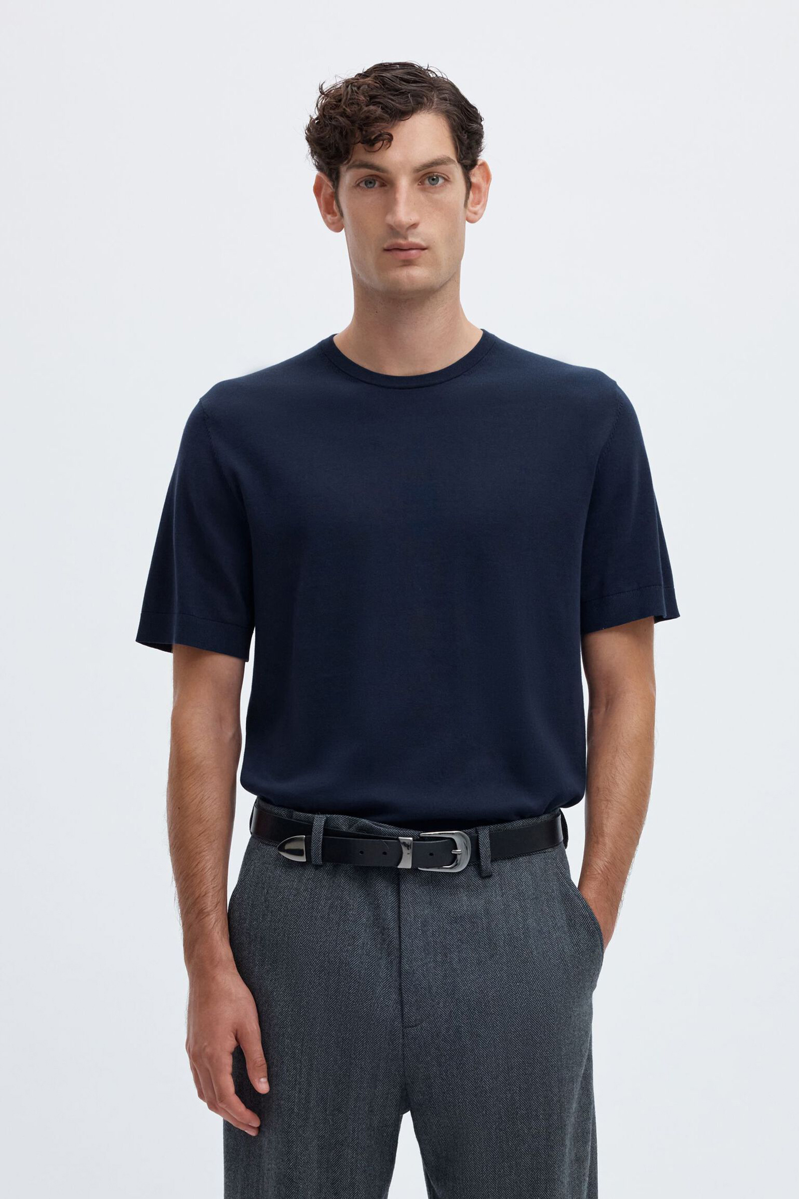 Heren trui blauw