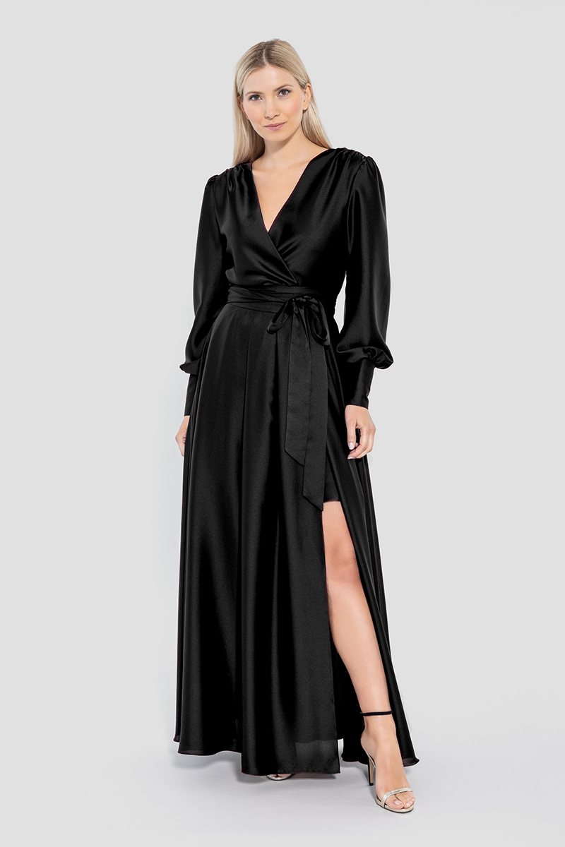 Swing Kleid mit abnehmbarem Rock Zwart-1 2