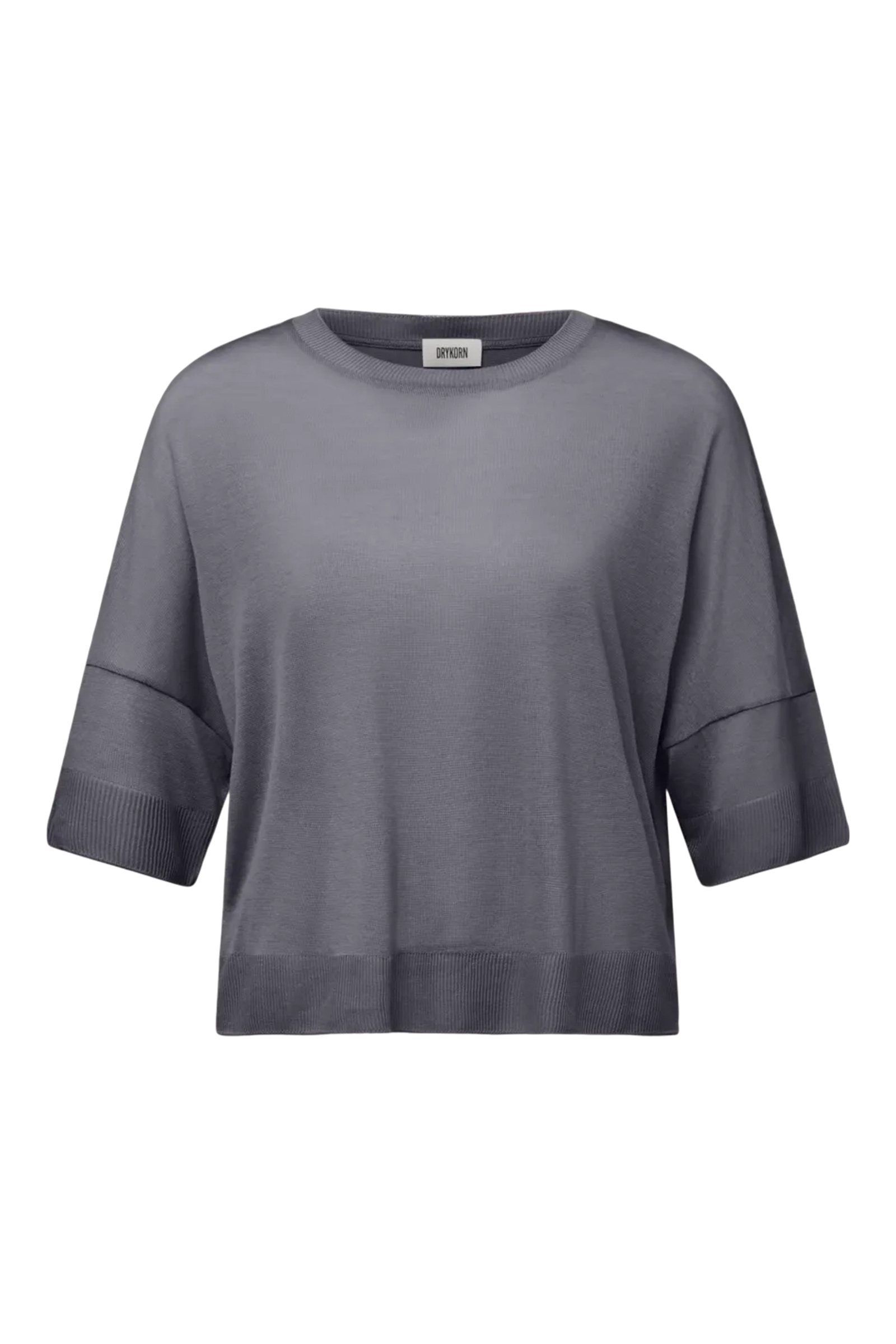 Dames t-shirt korte mouw grijs