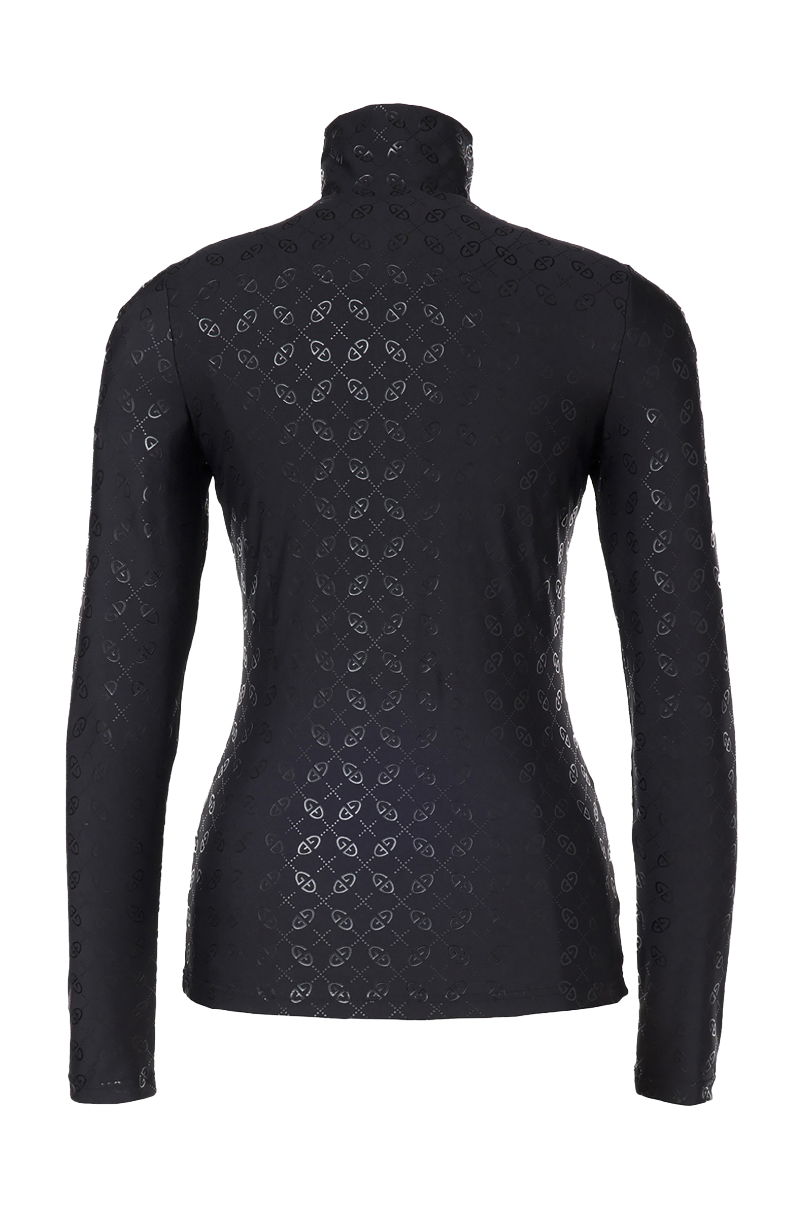 Wintersport dames pully+rits zwart