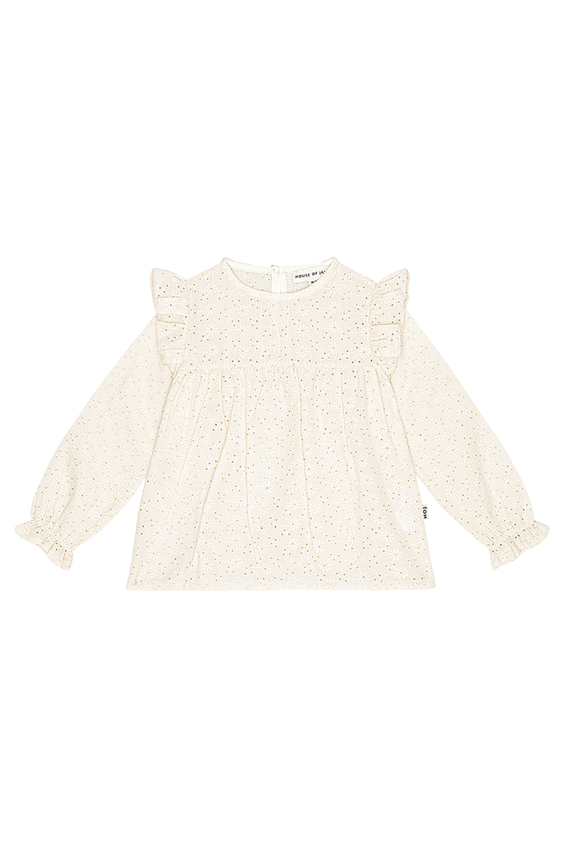 House Of Jamie crochet frill tunic Ecru-1 1