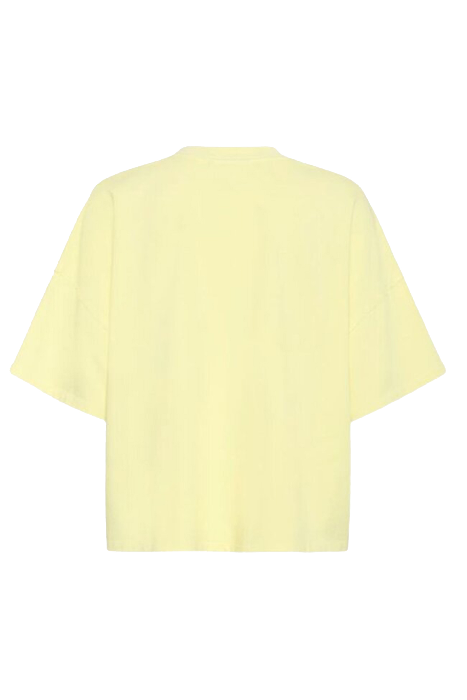 Dames t-shirt korte mouw geel