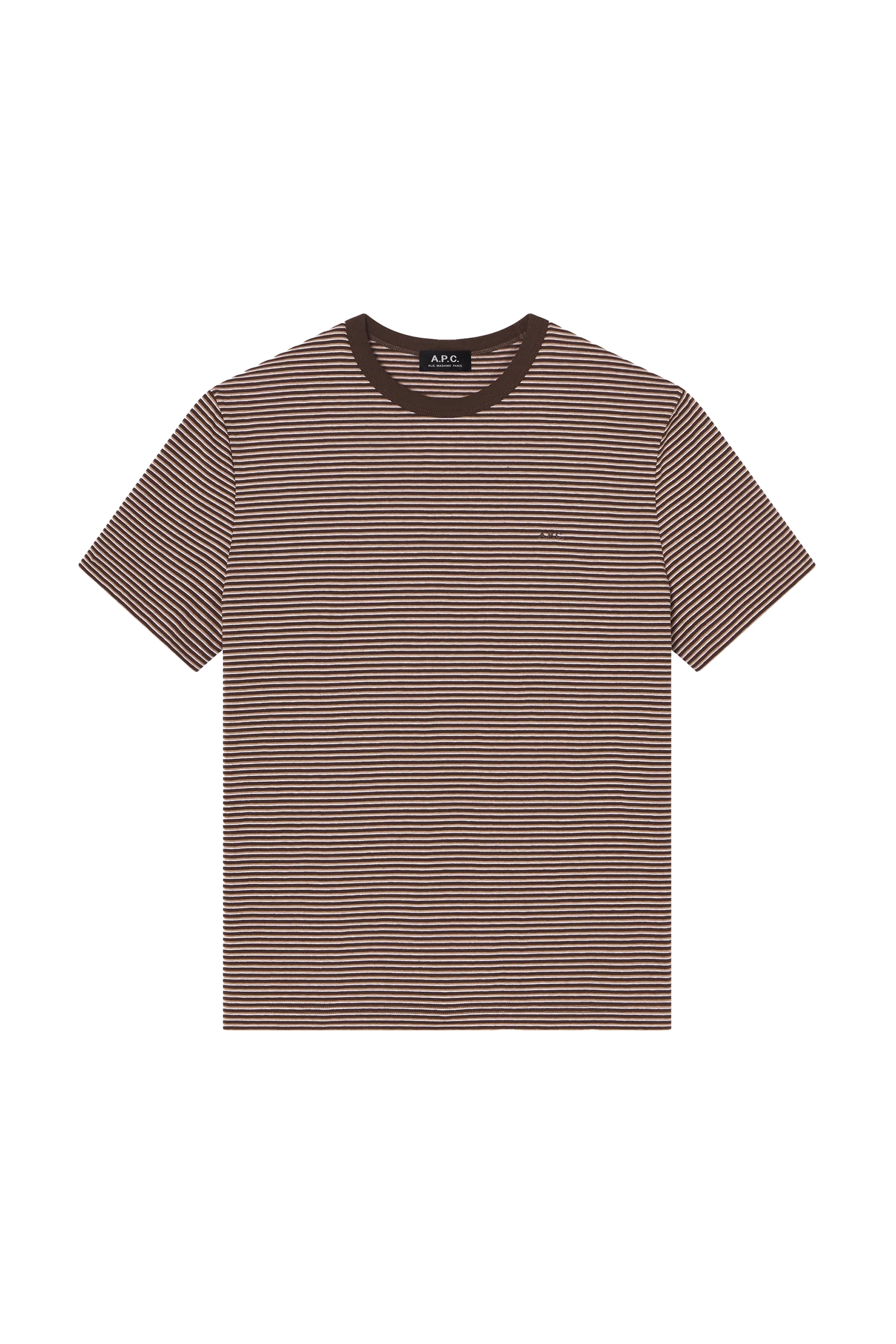 Heren t-shirt kortemouw bruin
