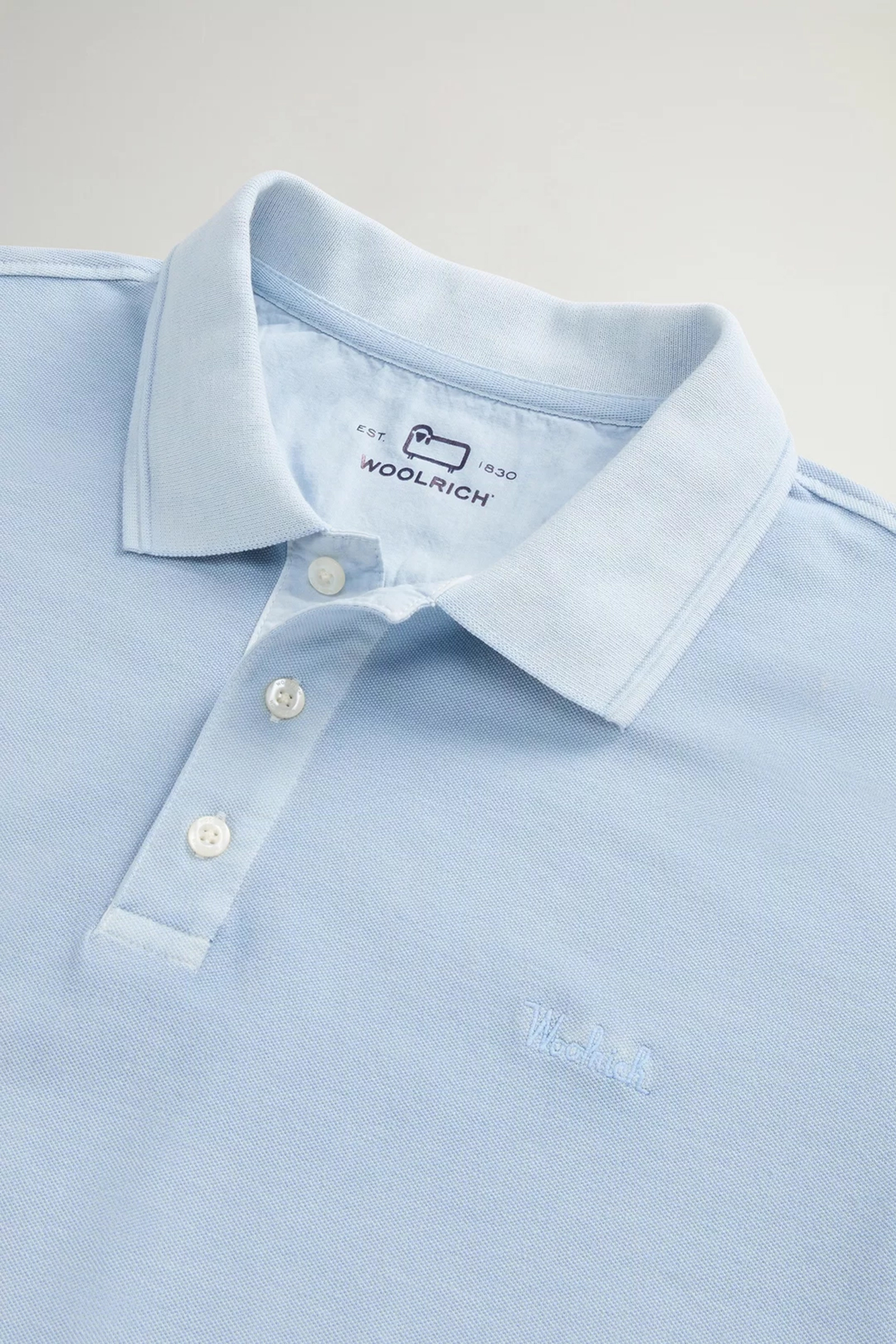 Heren polo korte mouw blauw