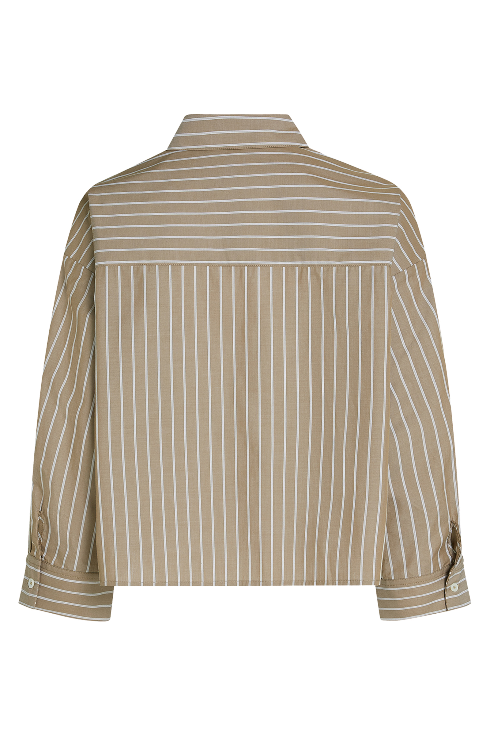 Dames blouse lange mouw bruin