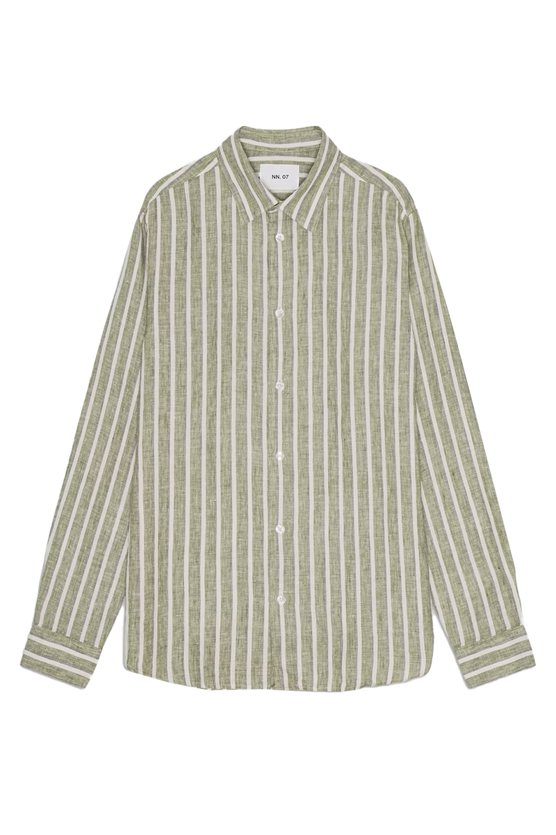 Heren overhemd lm casual groen