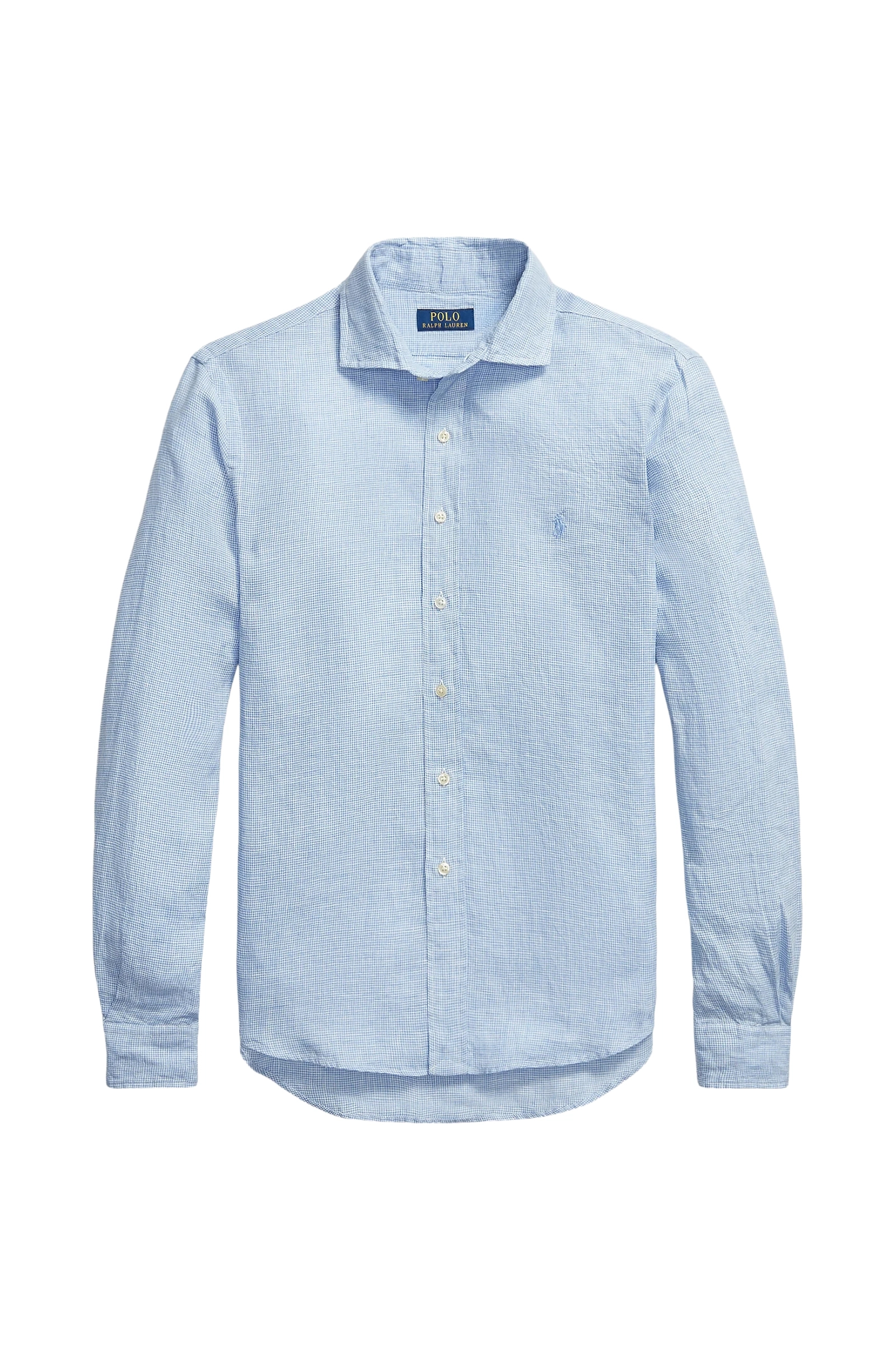 Heren overhemd lm casual blauw
