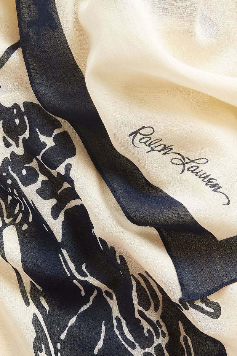 Polo Ralph Lauren Dames sjaal Ecru-1 2
