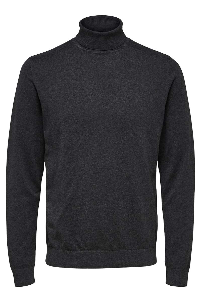 Selected SLHBERG ROLL NECK B NOOS Grijs-1 1