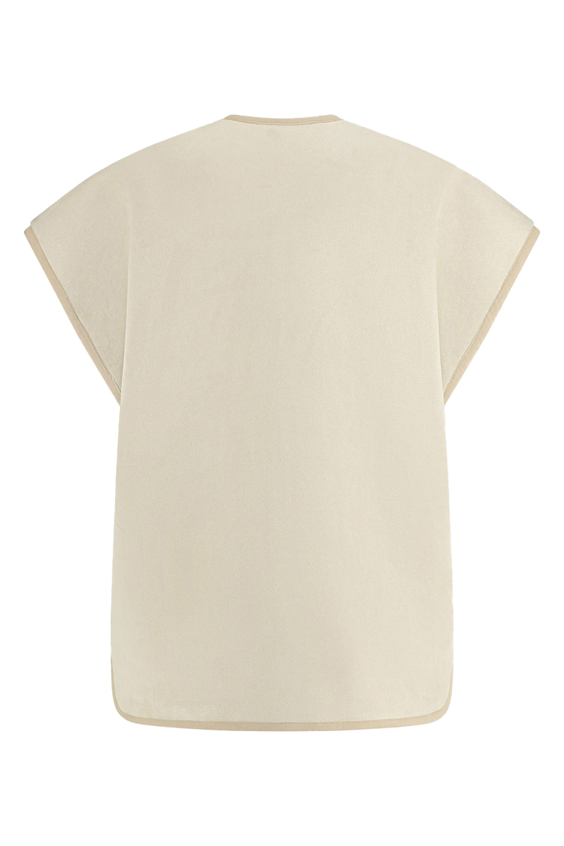 Meisjes gilet ecru