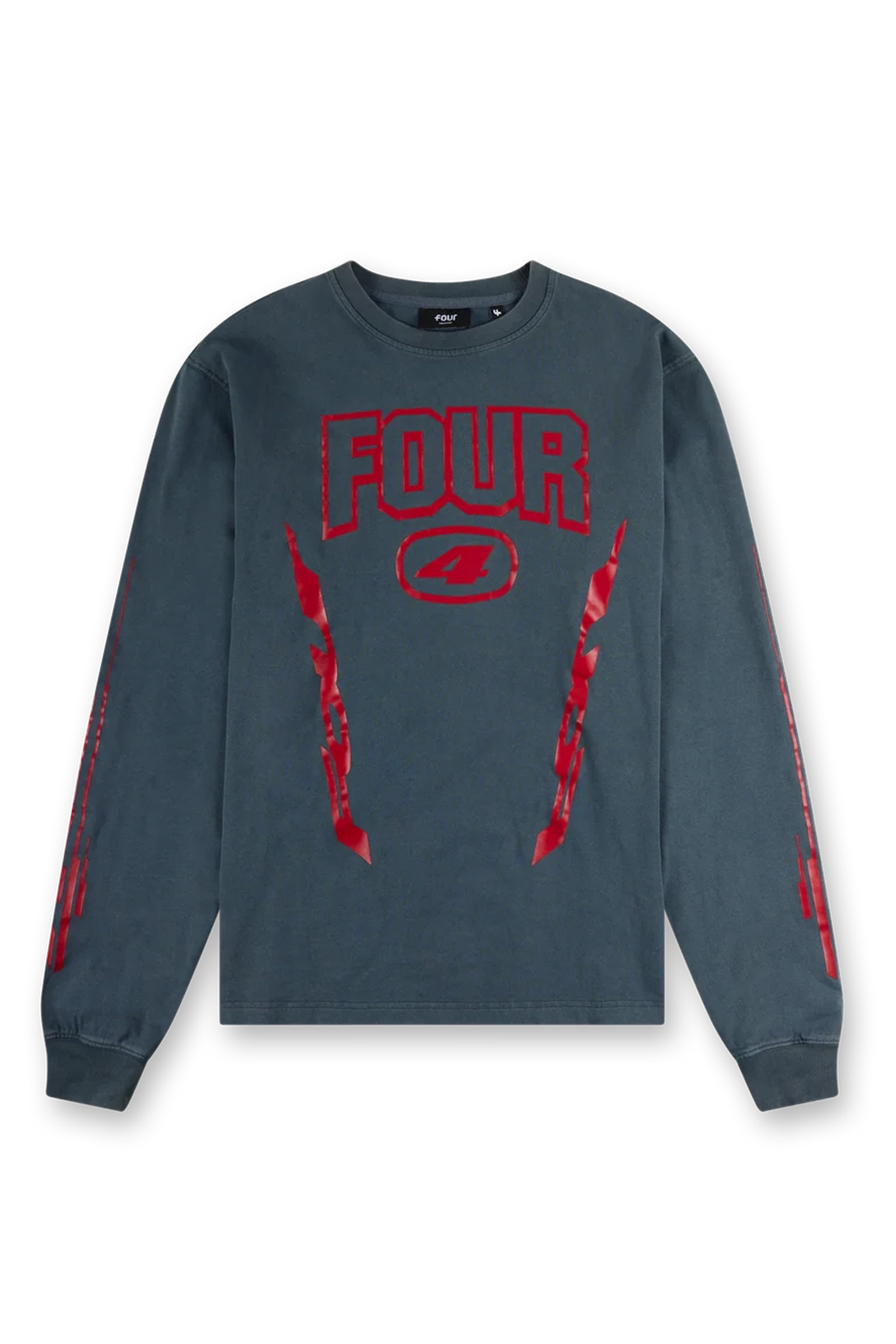 Heren t-shirt lange mouw zwart