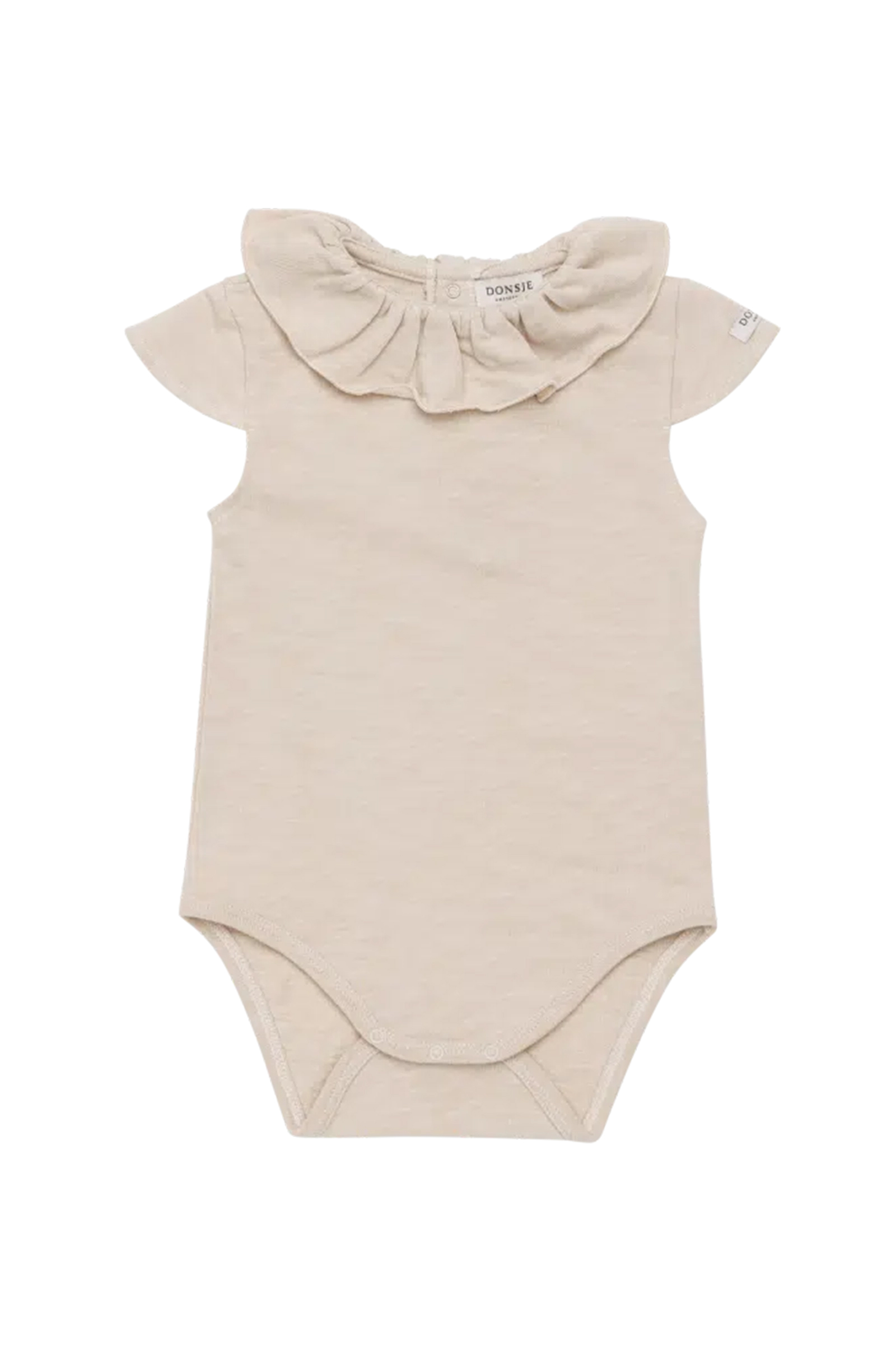 Baby romper korte mouw bruin