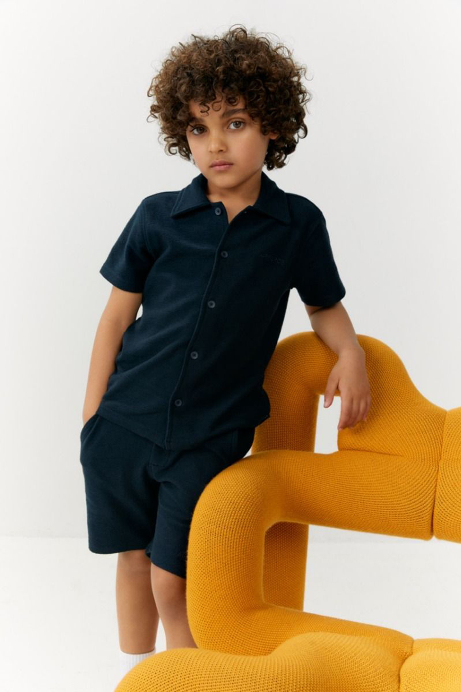 Jongens short blauw