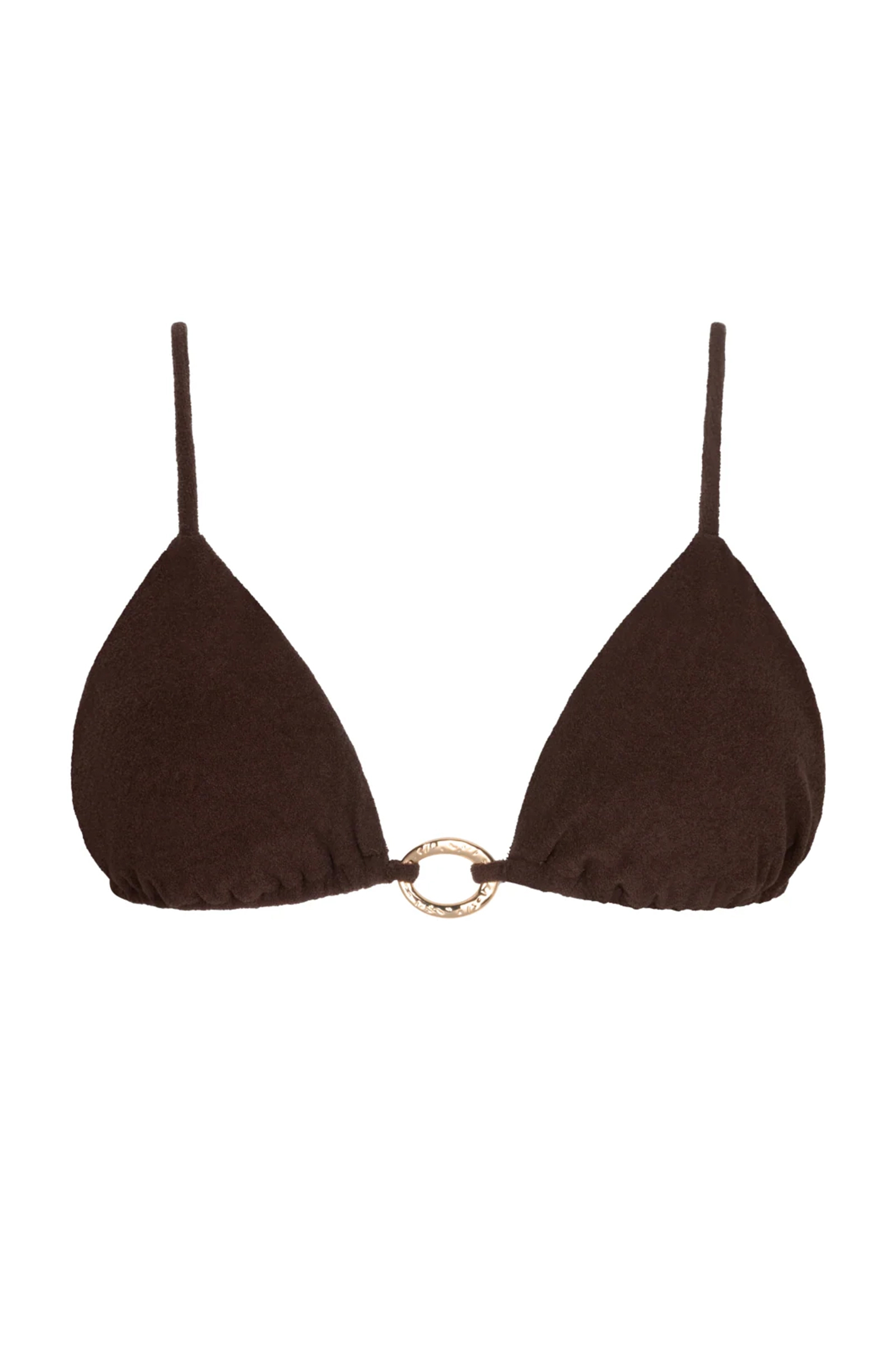 Bad/beach dames bikini top bruin