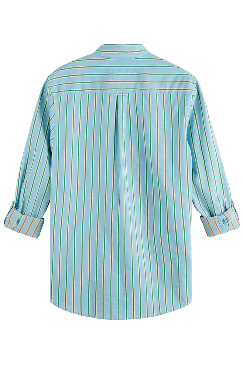 Heren overhemd lm casual blauw