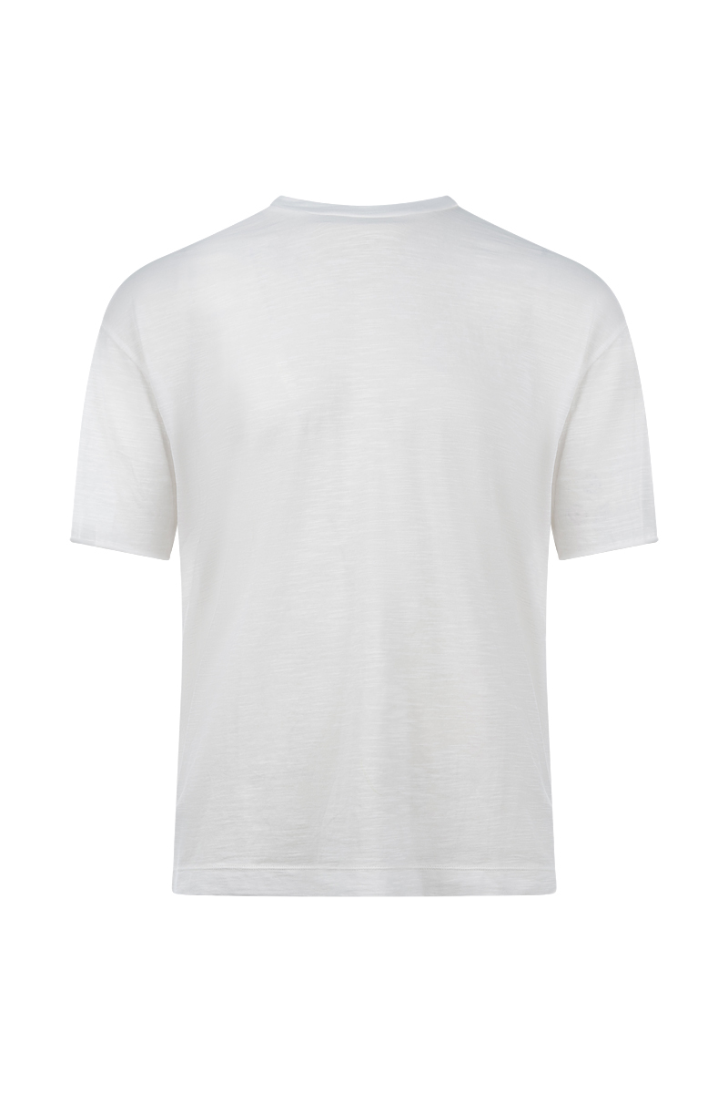 Heren t-shirt kortemouw ecru
