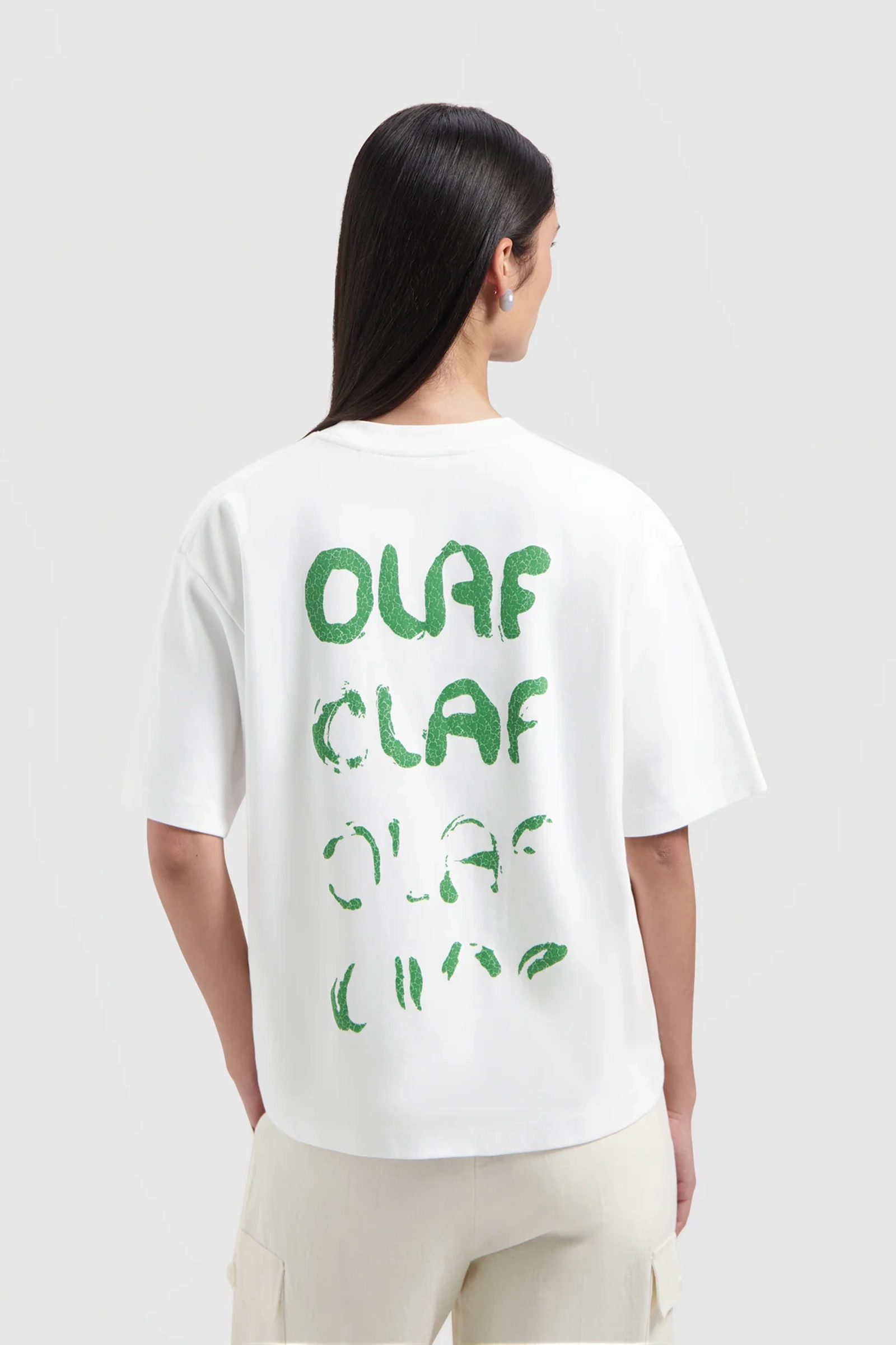 Olaf Hussein INTERLOCK BOXY TEE Wit-1 3