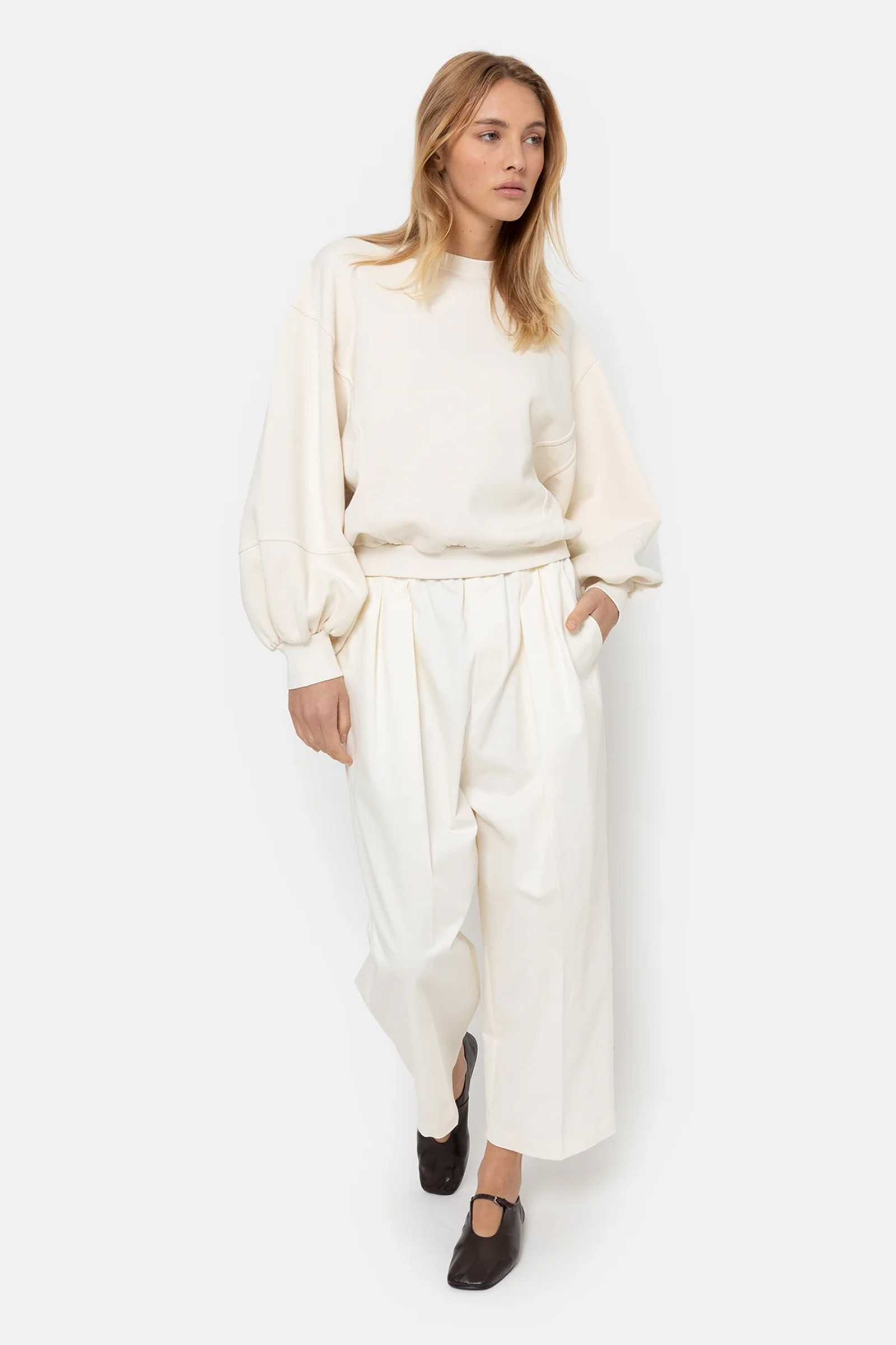 Dames broek ecru