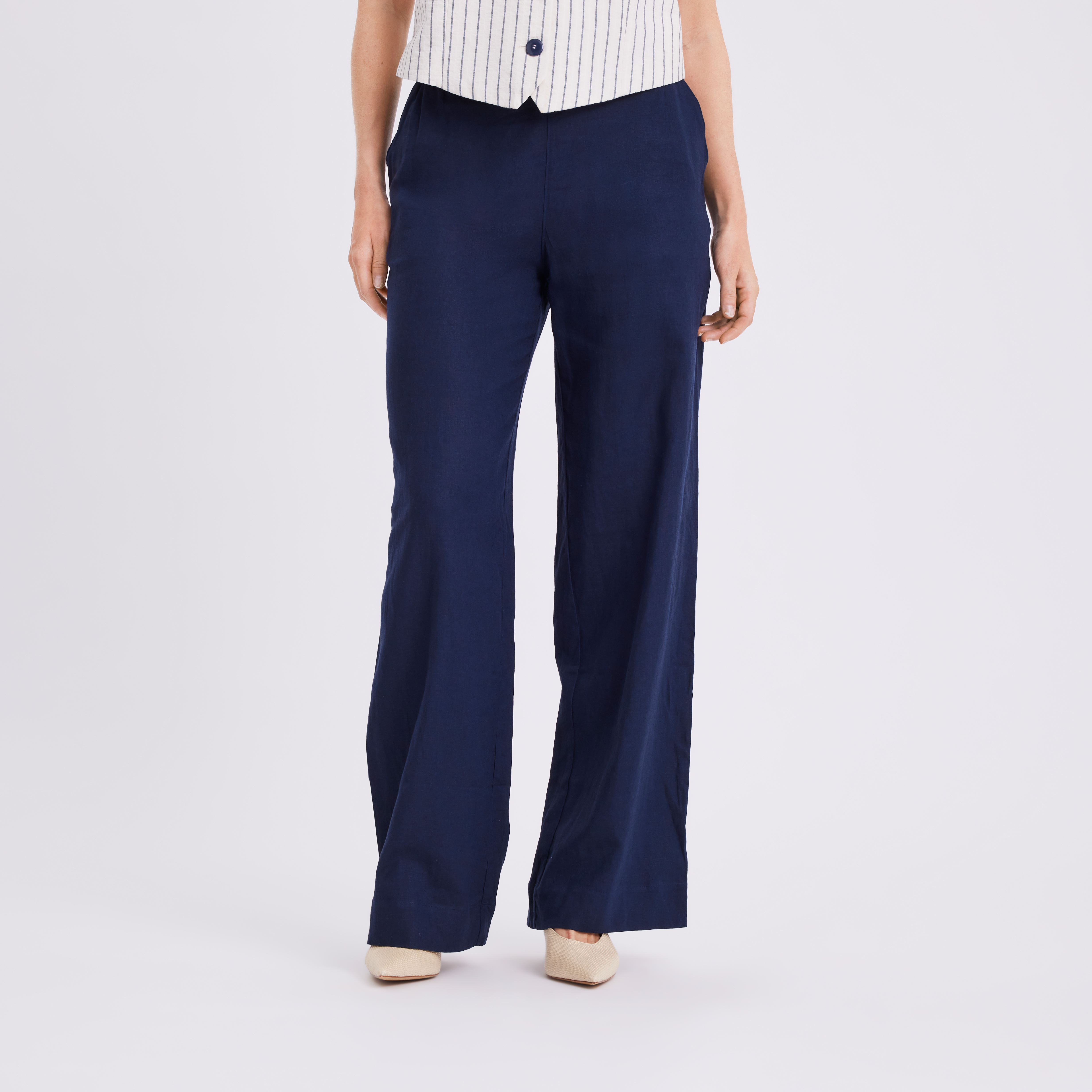 Dames broek blauw