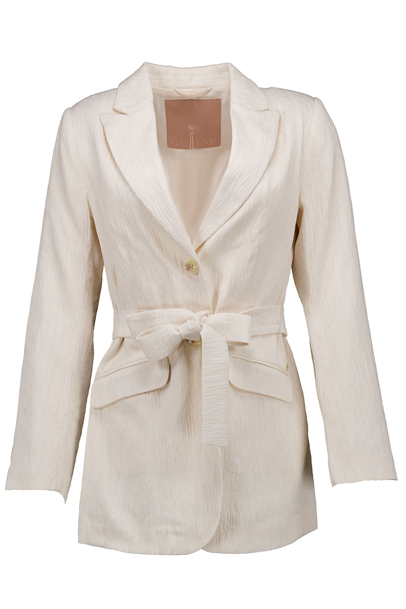 Dames blazer ecru