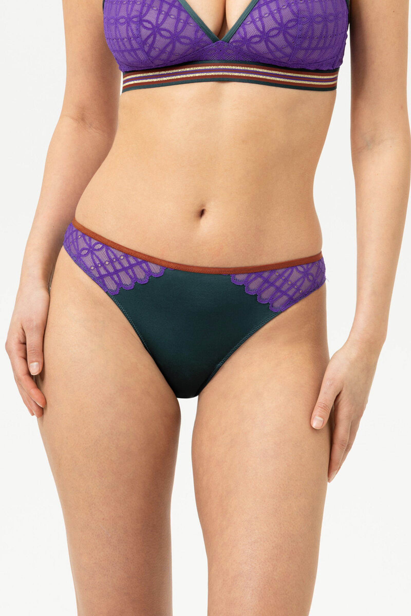 Lingerie dames slip groen
