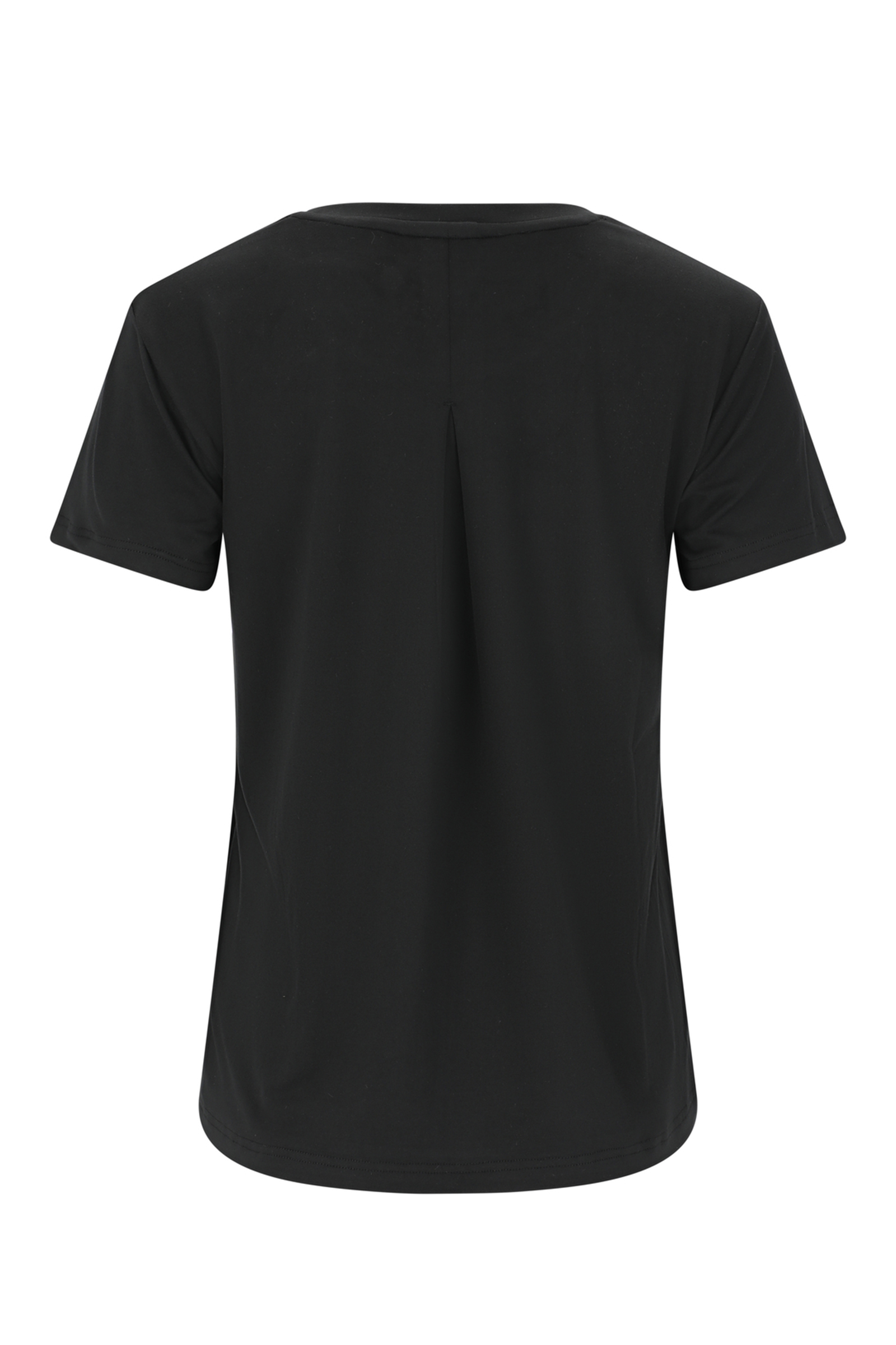 Fitness dames t-shirt km zwart