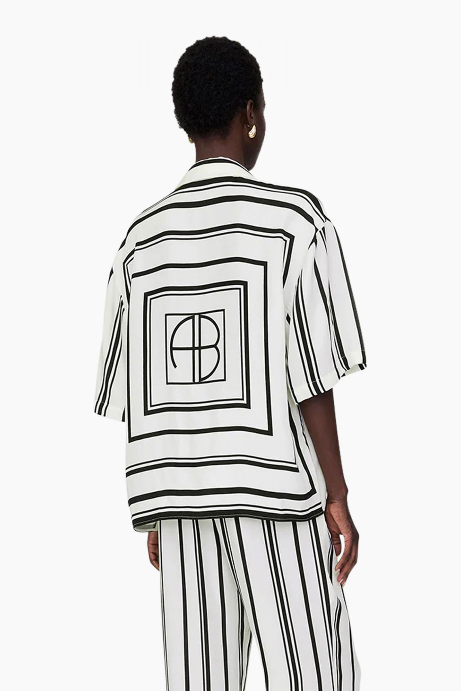 Anine Bing Coco shirt Ecru-1 3