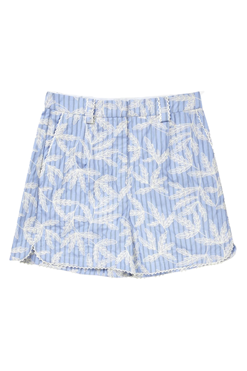 Dames short blauw
