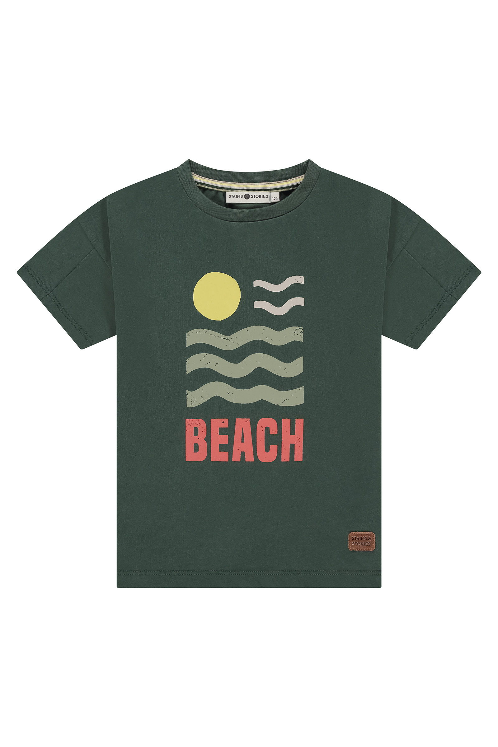 Jongens t-shirt korte mouw groen
