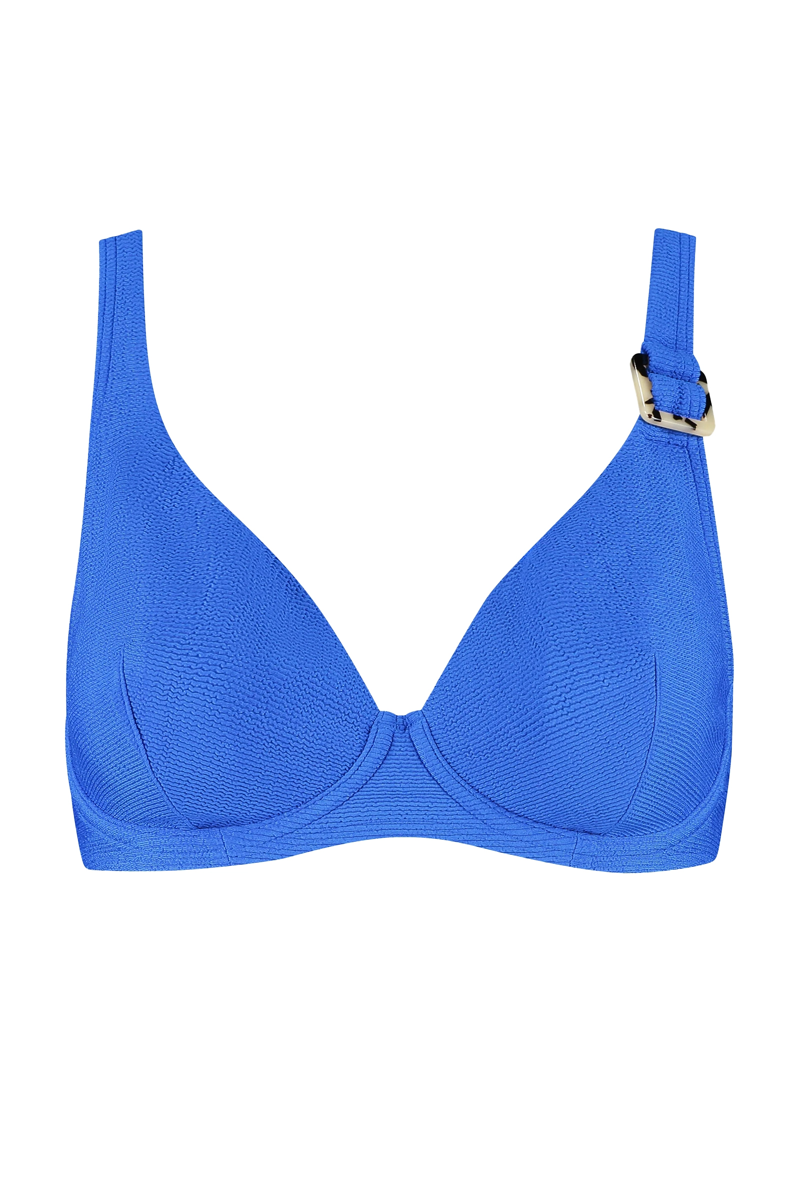 Bad/beach dames bikini top blauw