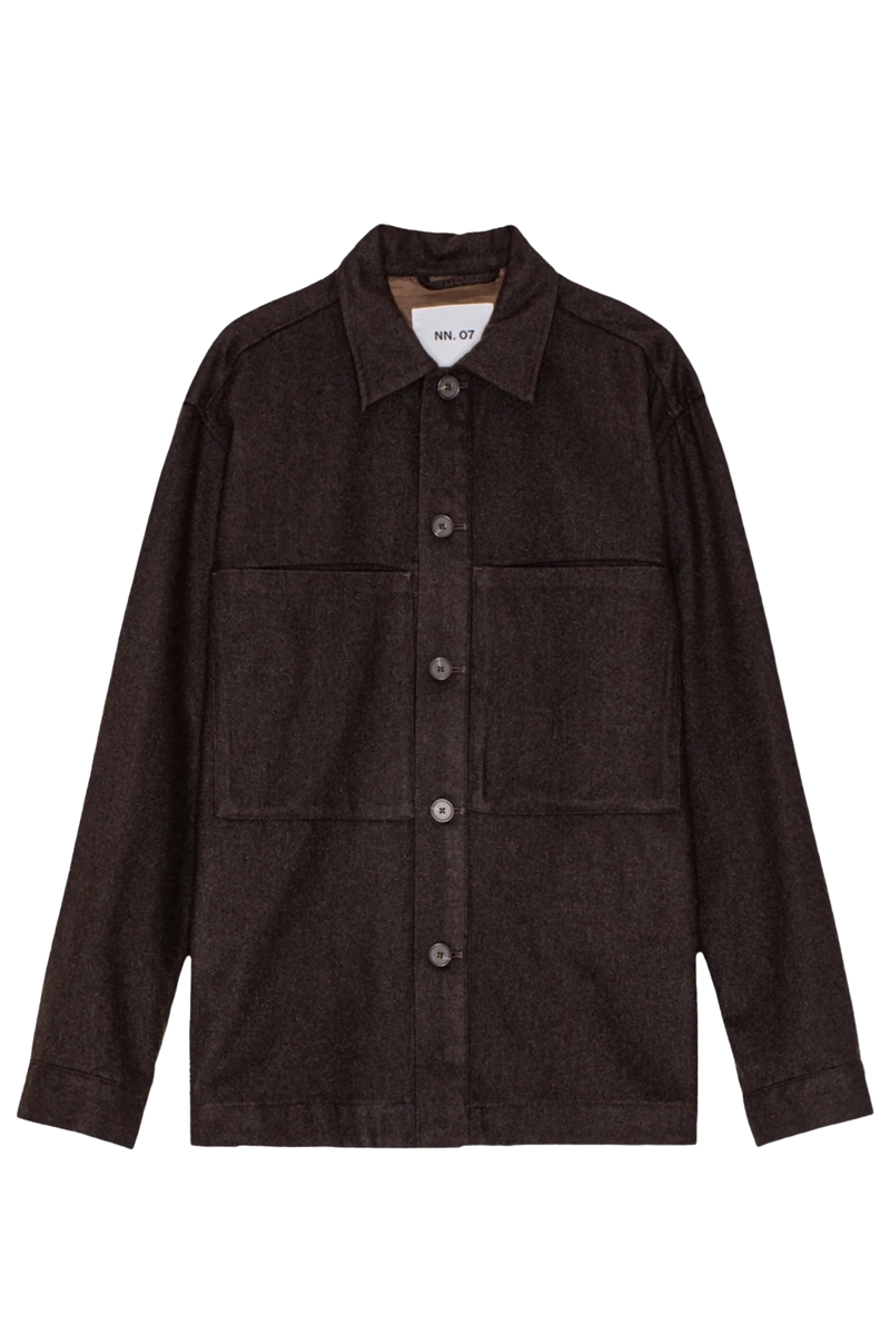 Heren overshirt bruin