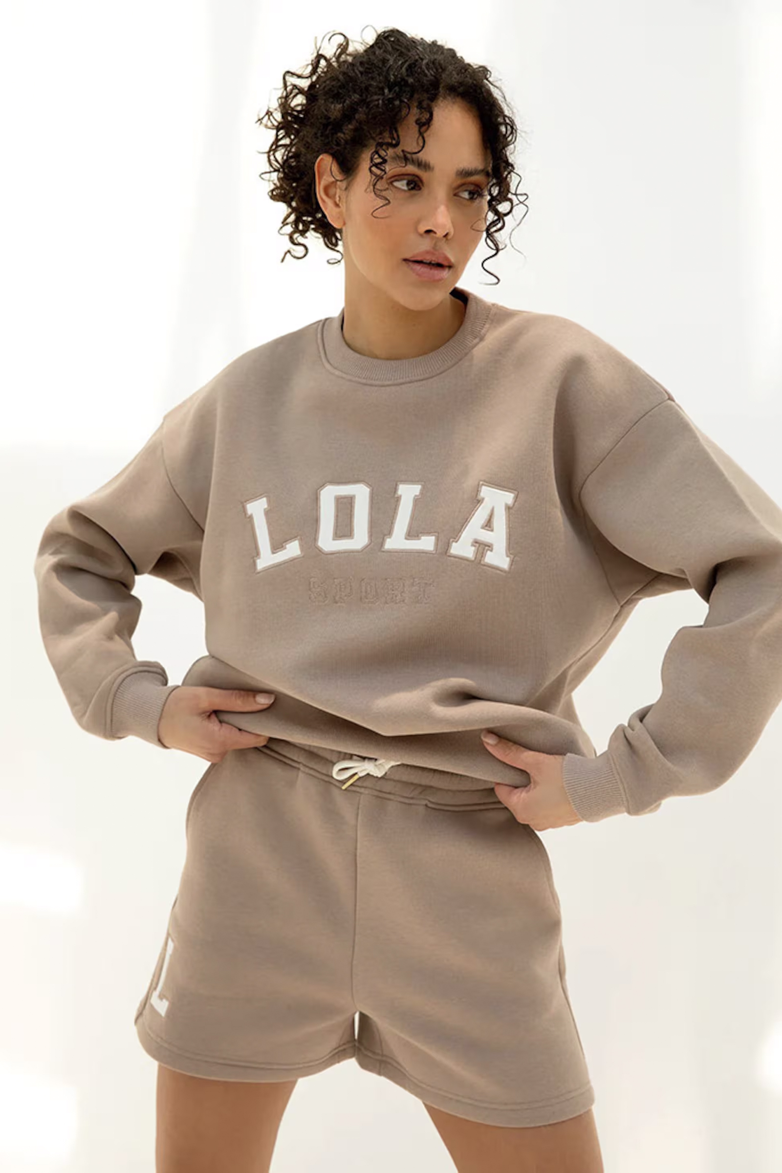 Casual dames short bruin