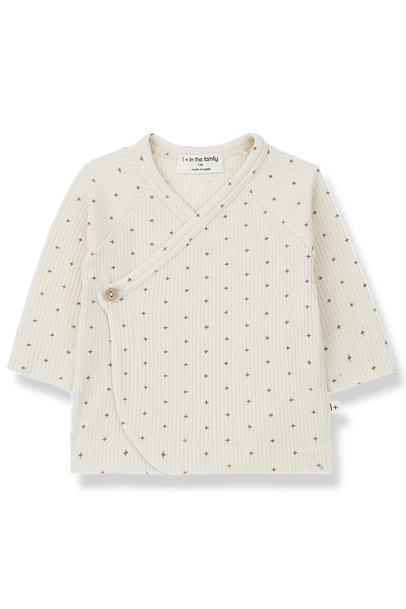 Baby t-shirt lange mouw ecru