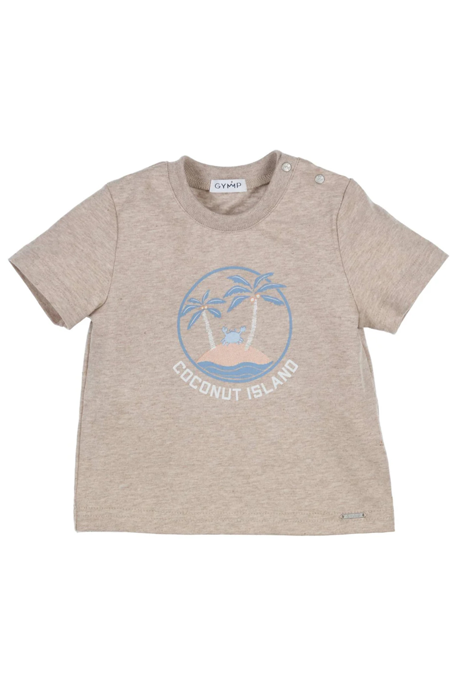 Baby t-shirt lange mouw bruin