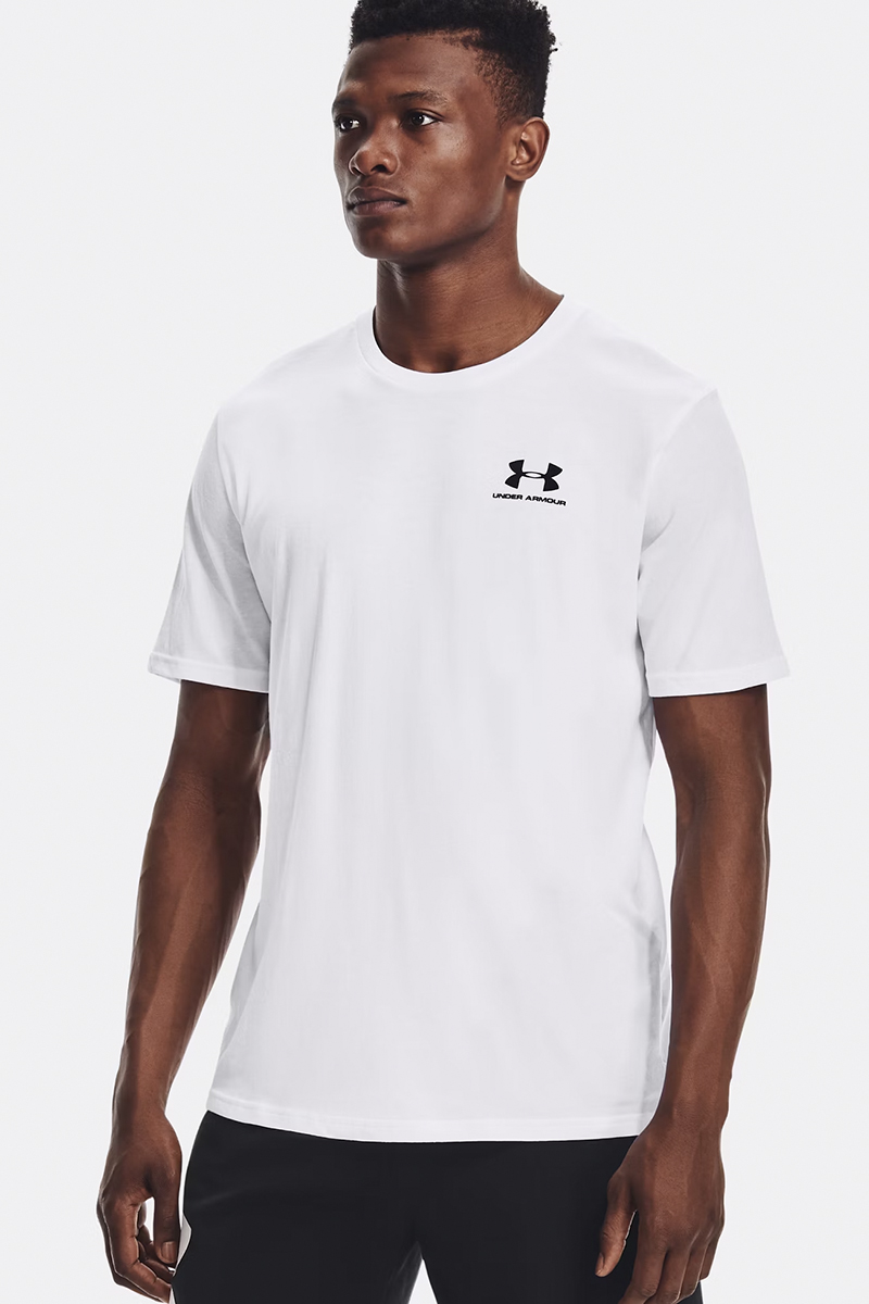 Casual heren t-shirt km wit