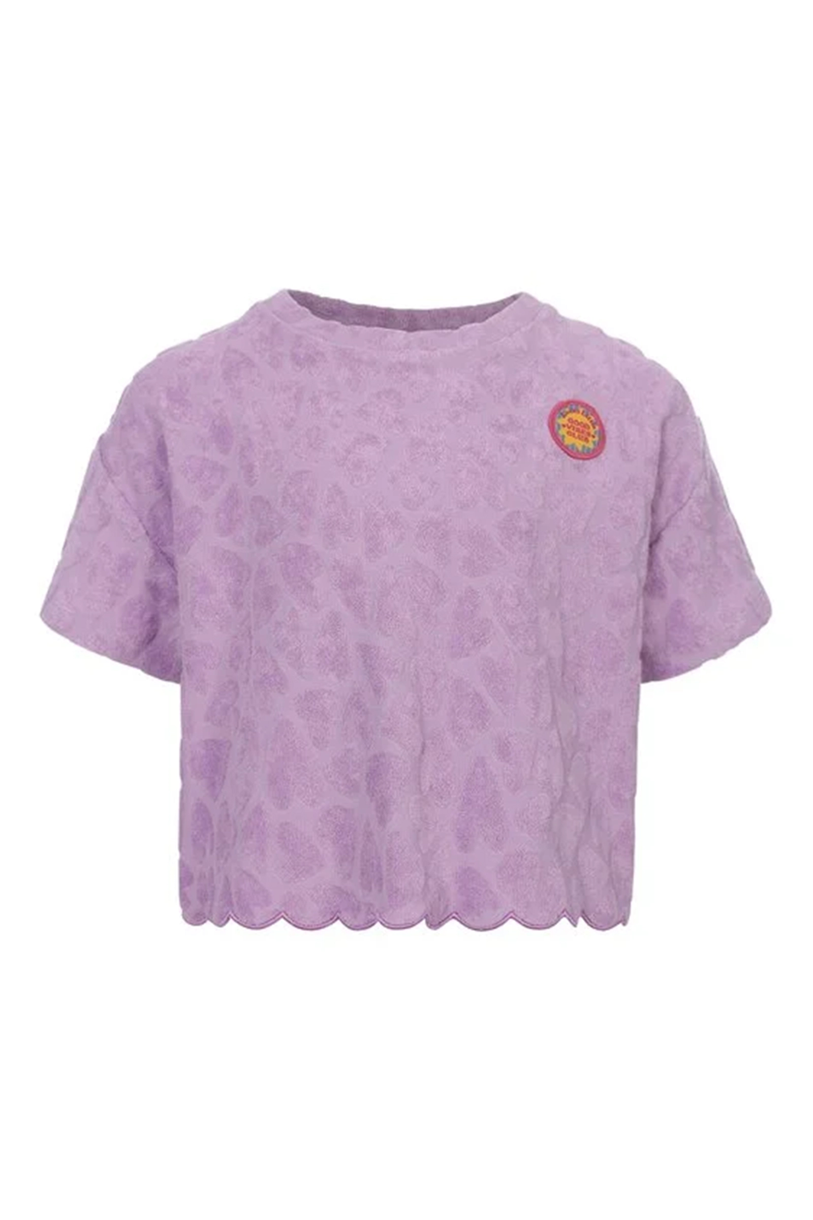 Meisjes t-shirt korte mouw paars