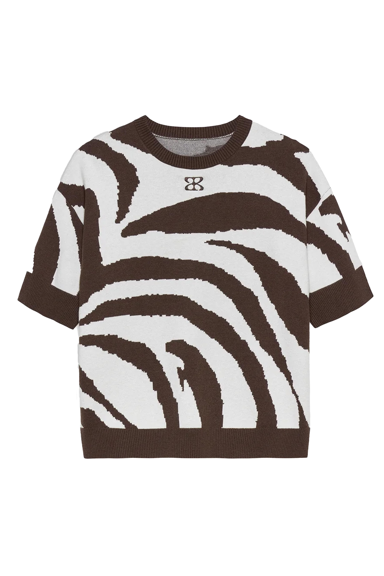 Dames top bruin