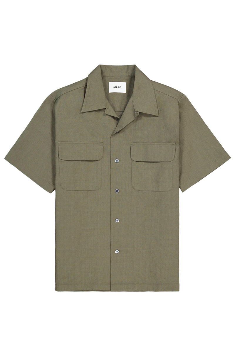Heren overhemd km casual groen