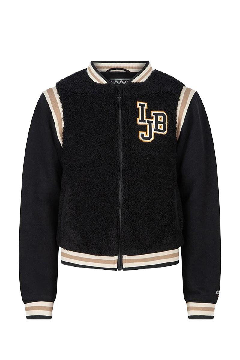 Indian Blue Jeans baseball jacket teddy Zwart-1 1