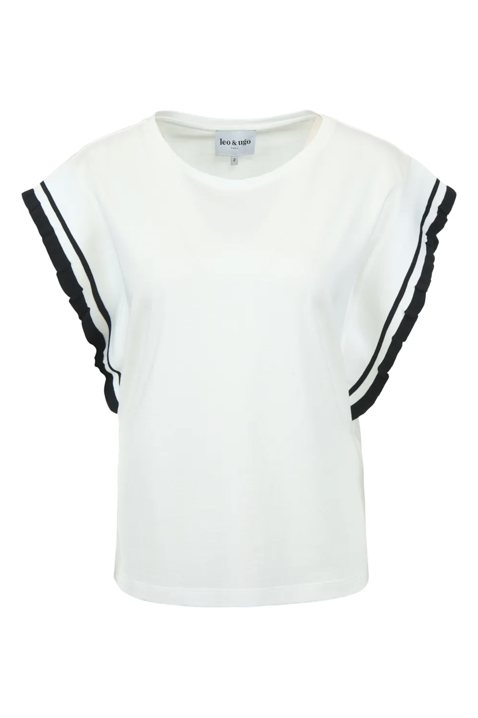 Dames t-shirt korte mouw wit