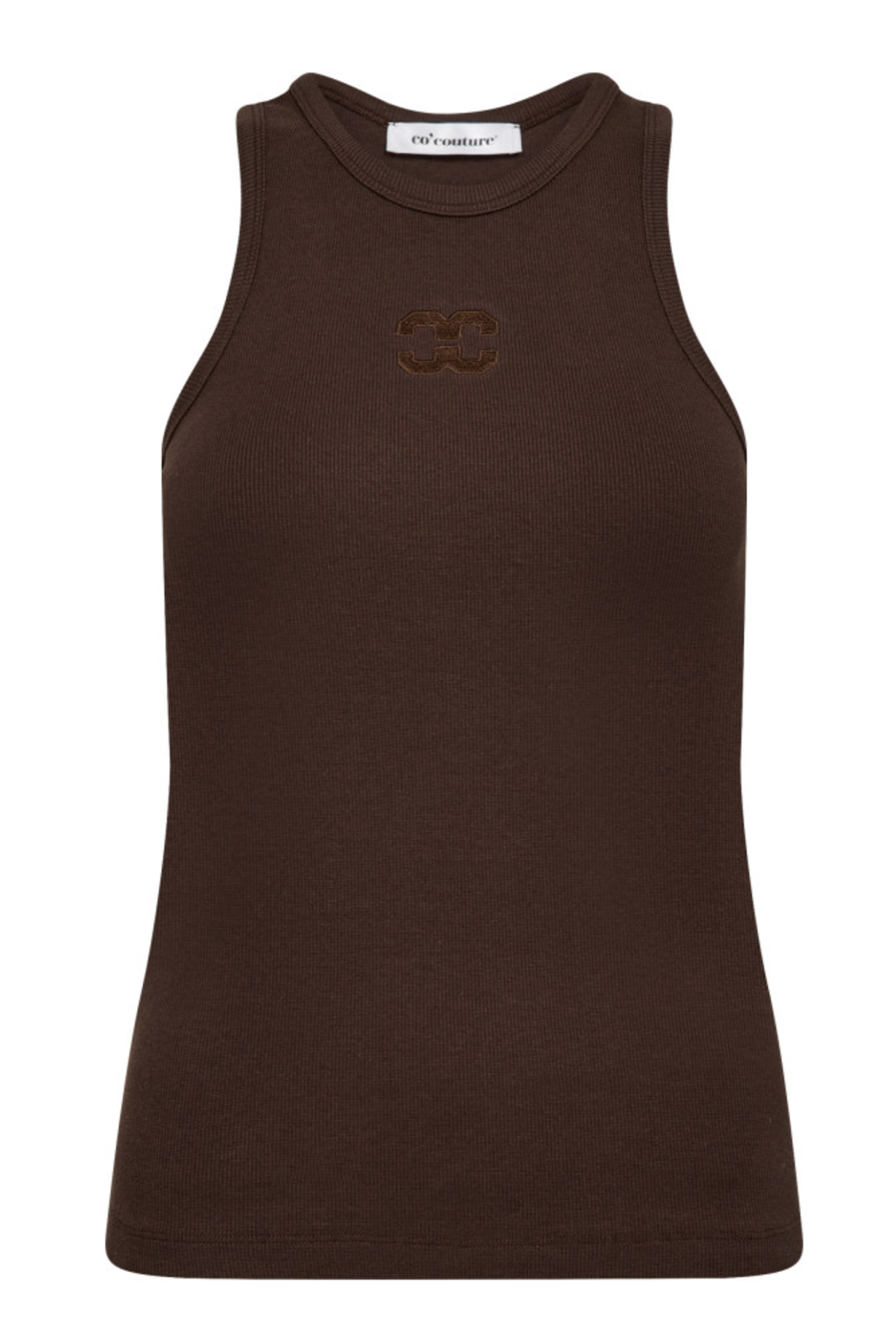 Dames top bruin