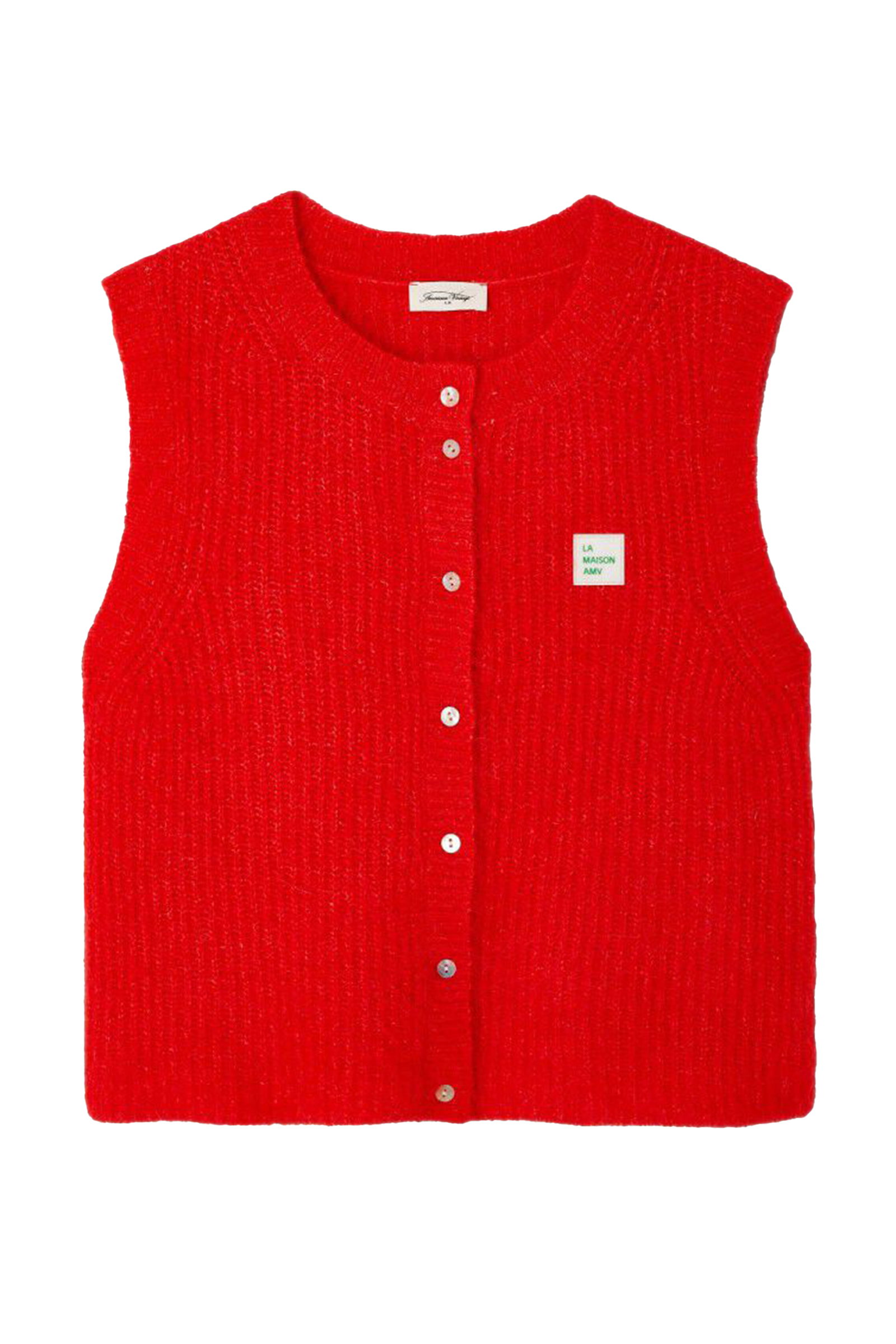 Dames gilet rood