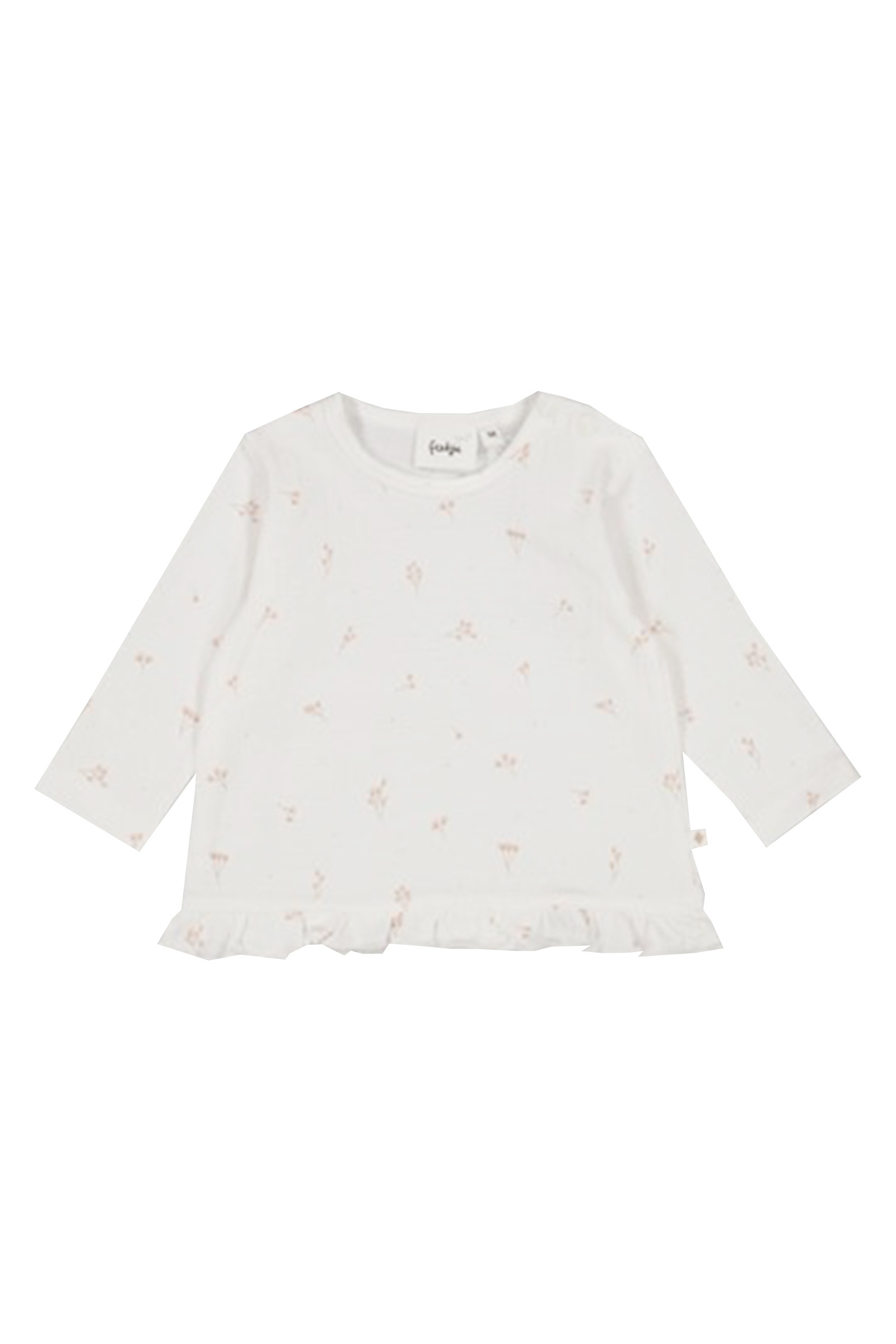 Baby t-shirt lange mouw ecru